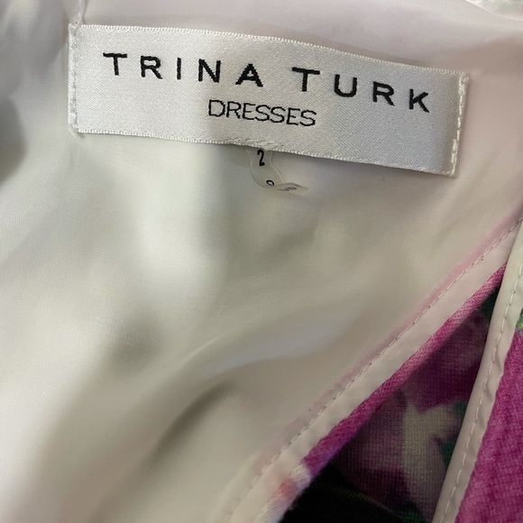 Tina Turk floral keyhole back lacy slip on dress size 2 - Picture 9 of 13